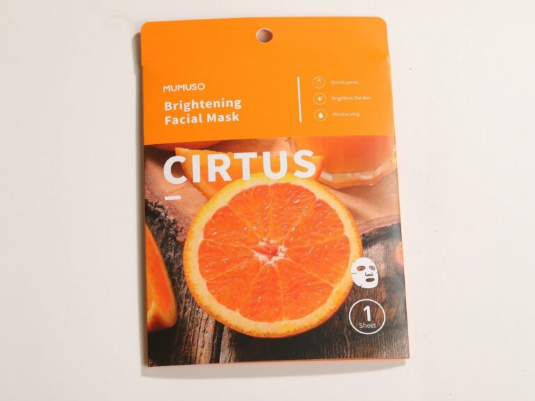 MUMUSO Citrus Brightening Facial Mask