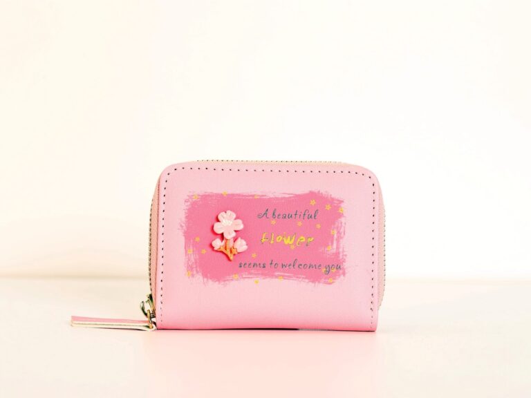 MUMUSO Card Bag With 3D Flower Pattern (Pink)