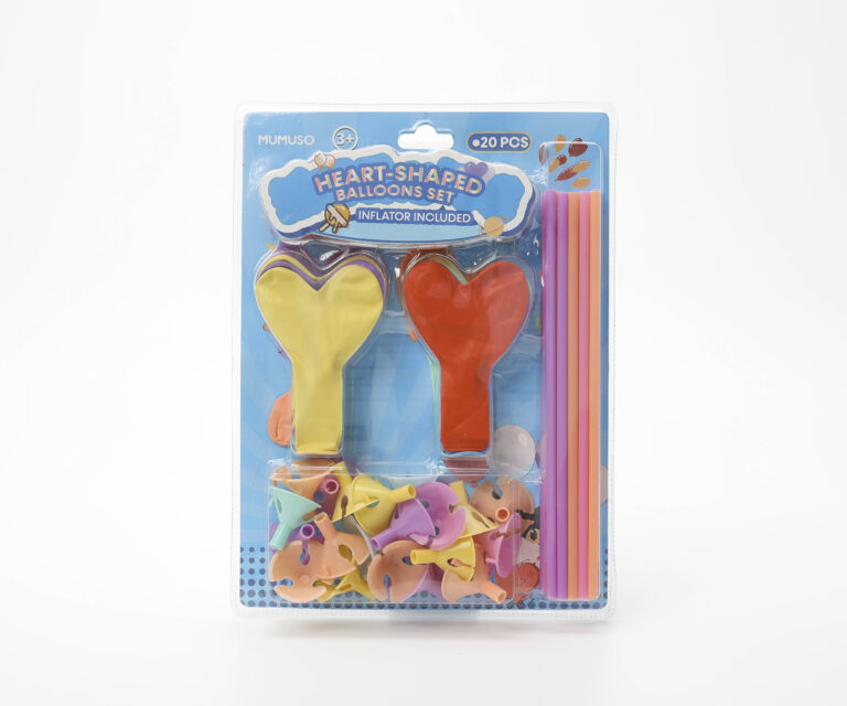 MUMUSO Heart-Shaped Balloons Set (Inflator Included) product image
