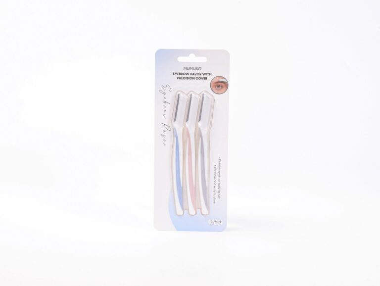 MUMUSO Eyebrow Razor With Precision Cover (3-Pack)