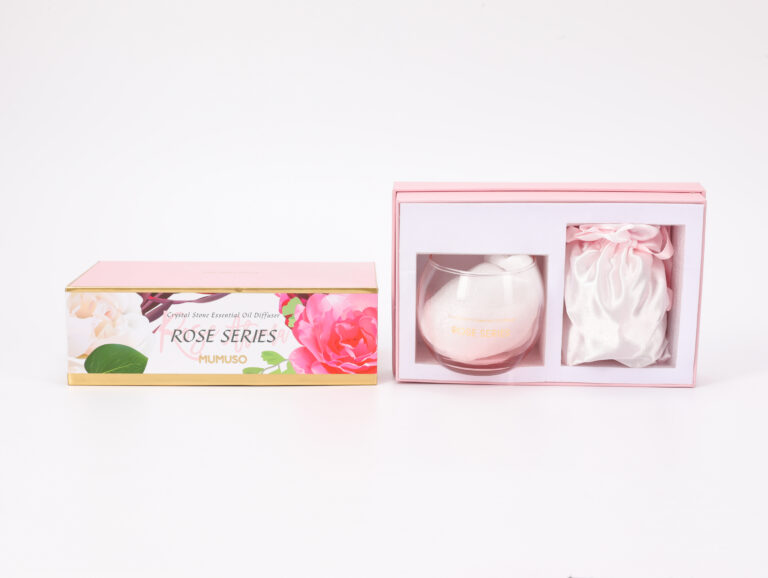 MUMUSO Rose Series Crystal Stone Essential Oil Diffuser (310G Crystal Stone+10 ml Essential Oils) product image