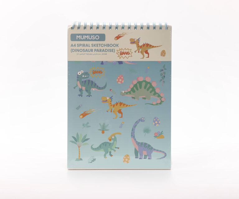 MUMUSO A4 Spiral Sketchbook (Dinosaur Paradise) product image