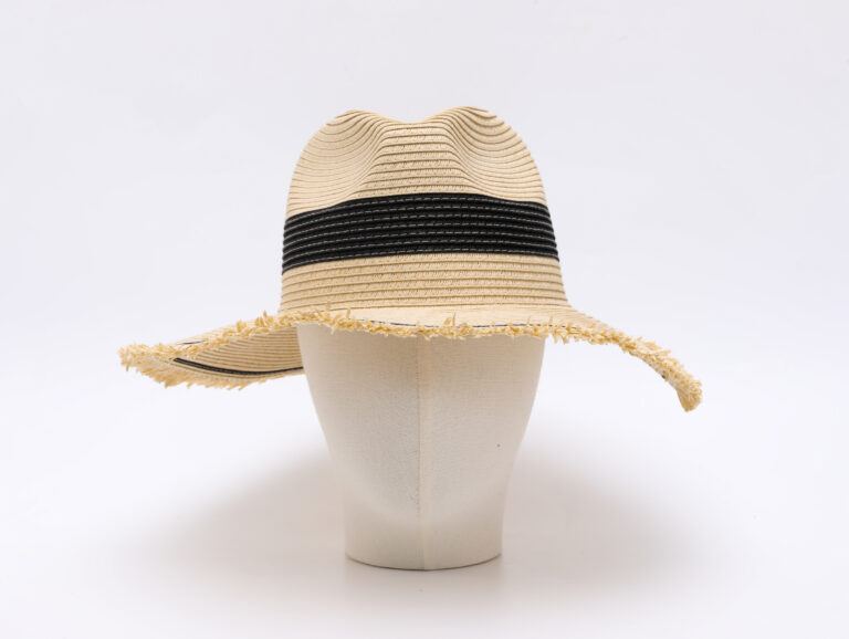 MUMUSO Holiday Style Straw Hat With Fringed Edges-Beige product image
