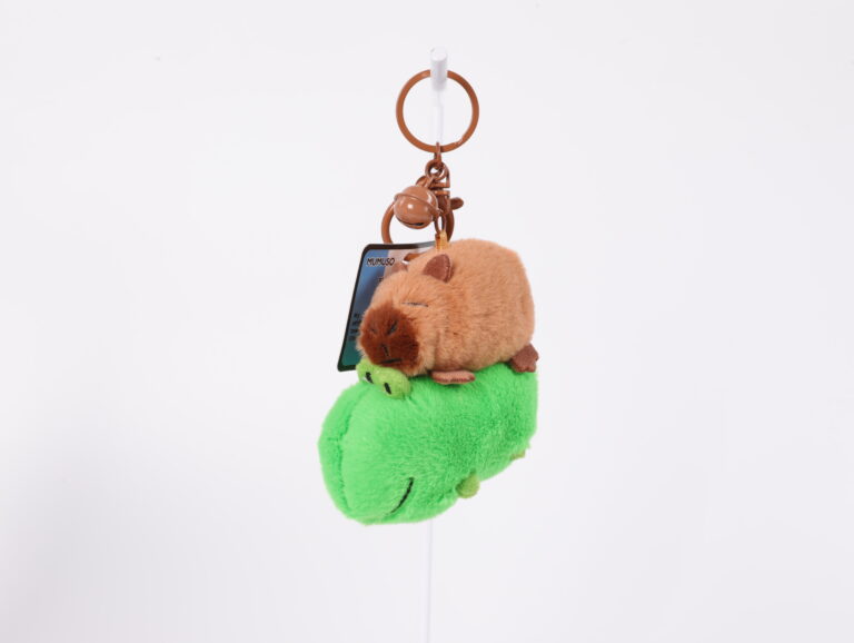 MUMUSO Plush Bag Pendant (Capybara Stepping On Crocodile) product image