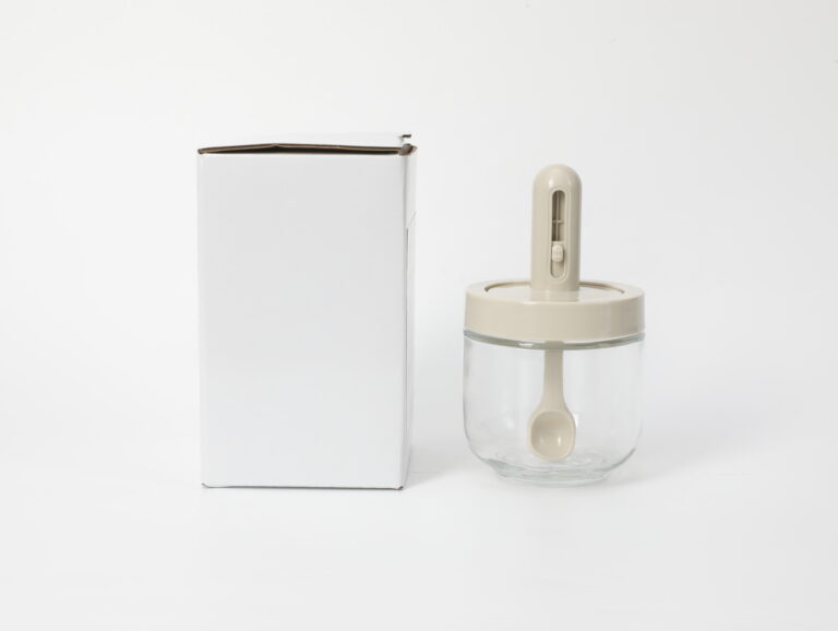 MUMUSO Round Spice Jar With Retractable Spoon product image