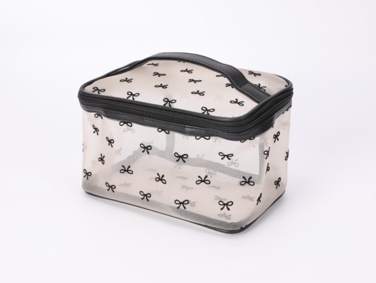 MUMUSO Bowknot Mesh Makeup Case (Khaki) product image