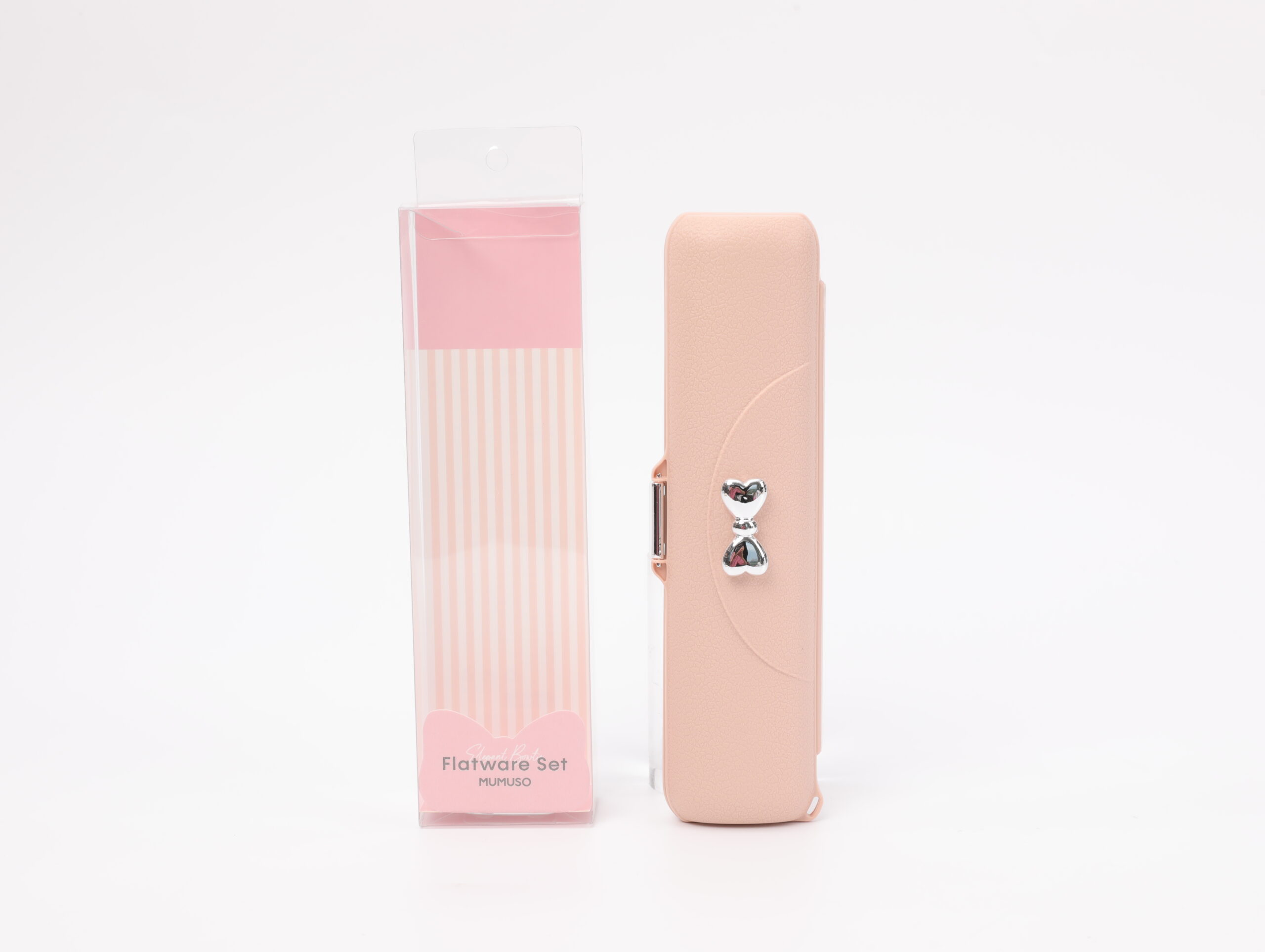 MUMUSO Elegant Bowtie 3-Piece Flatware Set (Russet Pink) alternate product view