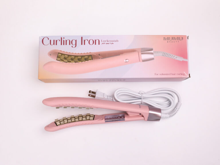 MUMUSO Arc-Shaped Volumizing Curling Iron (Pink/Us Plug) product image