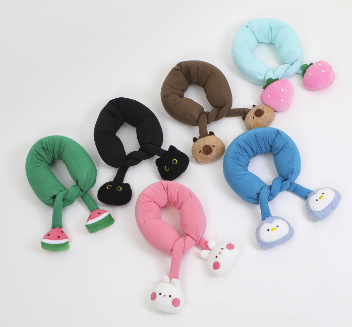 MUMUSO Creative Particles U-Shaped Neck Pillow (Cute Capybara) alternate product view