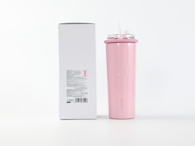 MUMUSO Macaron Series Insulated Coffee Tumbler (500 ml/Pink) product image