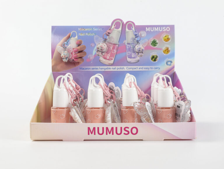 MUMUSO Macaron Series Nail Polish With Cute Charm - 23 Nude Pink product image