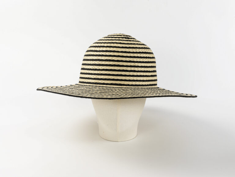 MUMUSO Vintage Black Striped Straw Hat product image