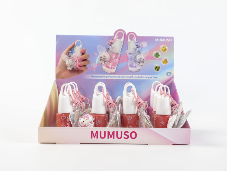 MUMUSO Macaron Series Nail Polish With Cute Charm - 06 Coral Pink product image