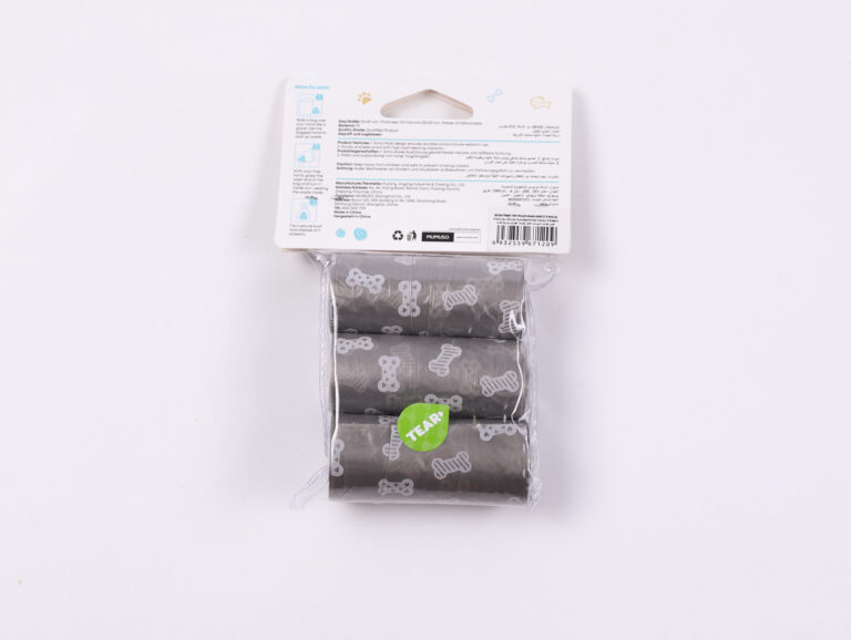 MUMUSO Bone Print Pet Poop Bags (Grey/3 Rolls) alternate product view