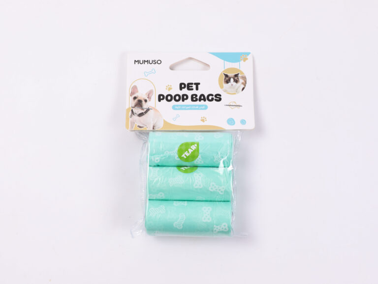MUMUSO Bone Print Pet Poop Bags (Lake Blue/3 Rolls) product image