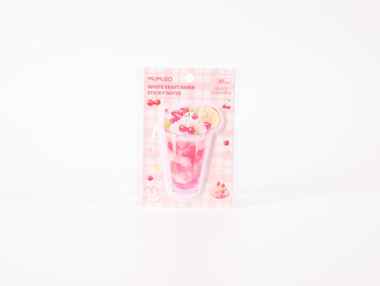 MUMUSO White Kraft Paper Sticky Notes (Cherry/30 Sheets) product image