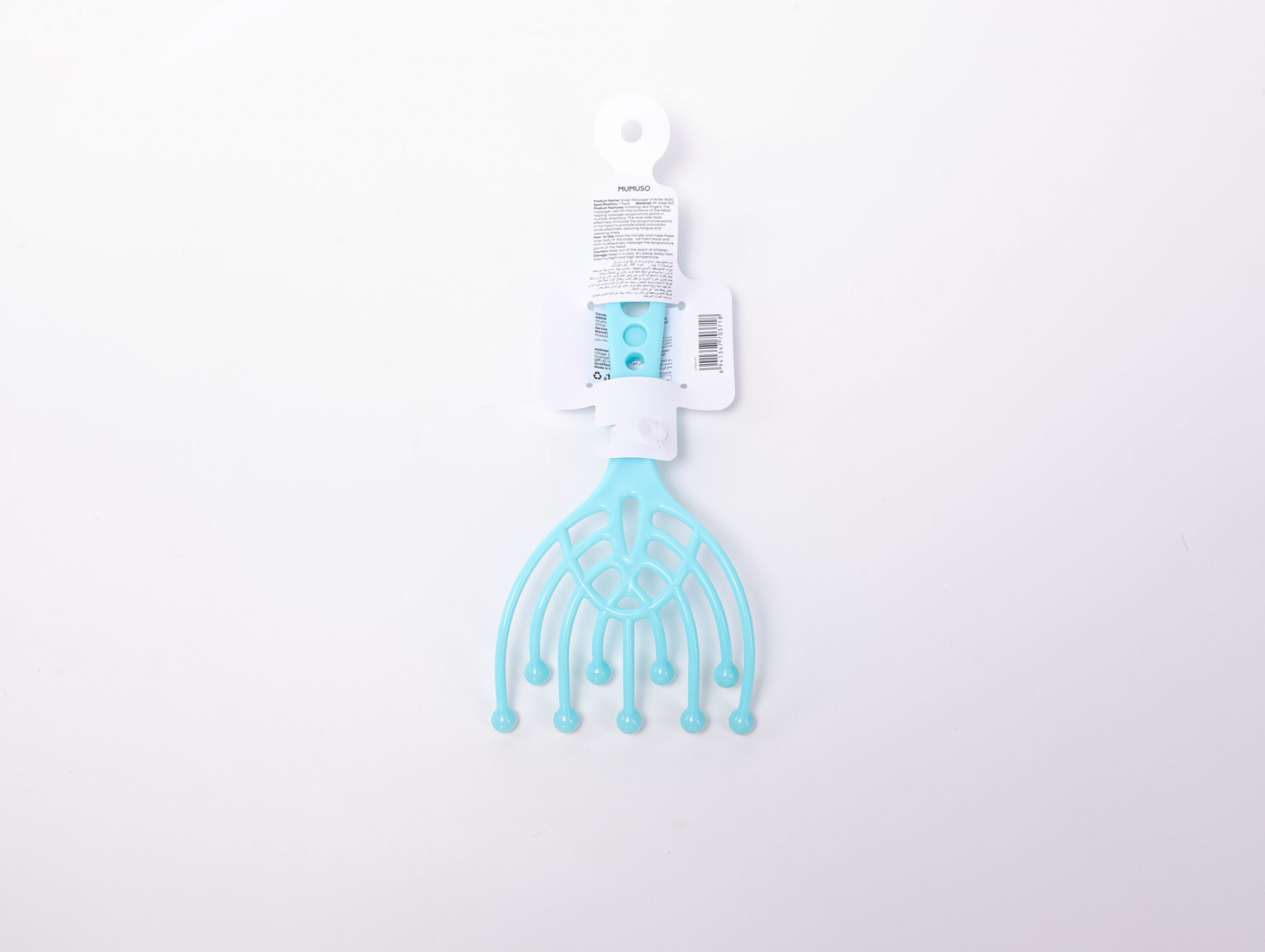 MUMUSO Scalp Massager (9 Roller Balls/Blue) alternate product view