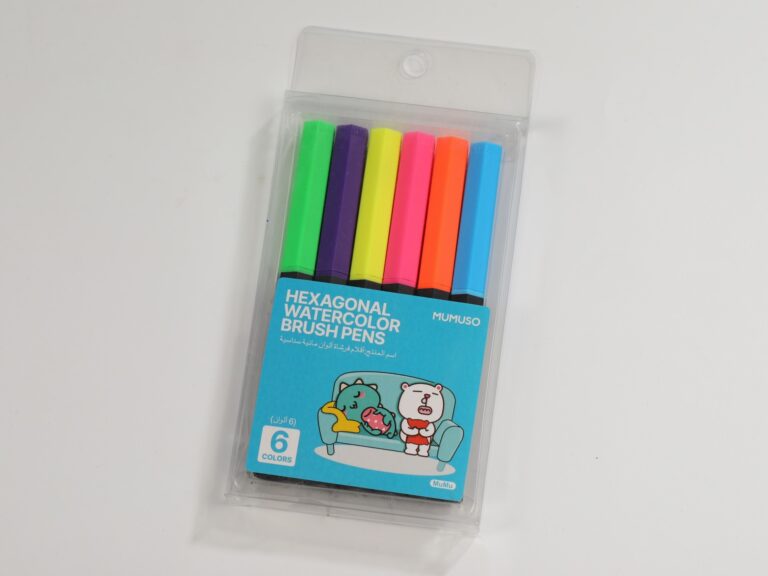 MUMUSO Hexagonal Watercolor Brush Pens (6 Colors) product image