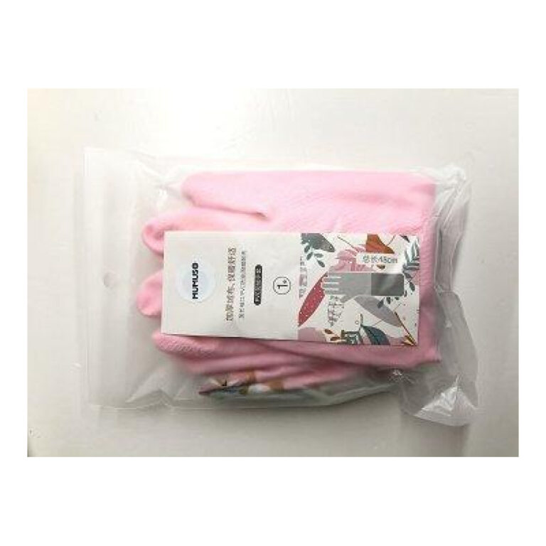 MUMUSO Pvc Belted Long-Sleeved Gloves - Pink