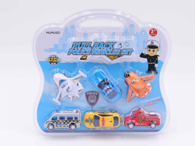 MUMUSO Wuli Police Car Toy Set - 6-Pack product image