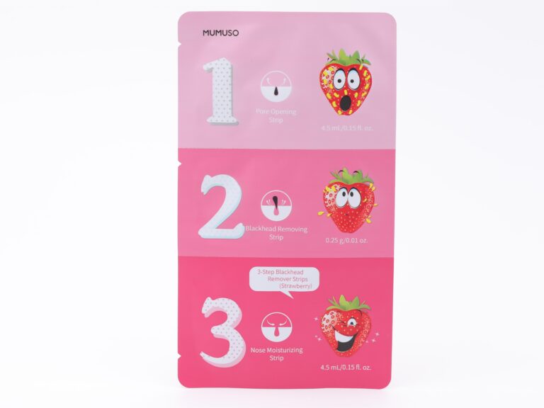 MUMUSO 3-Step Blackhead Cleansing Strips (Strawberry) product image