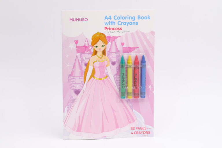 MUMUSO A4 Coloring Book With Crayons (Princess) product image