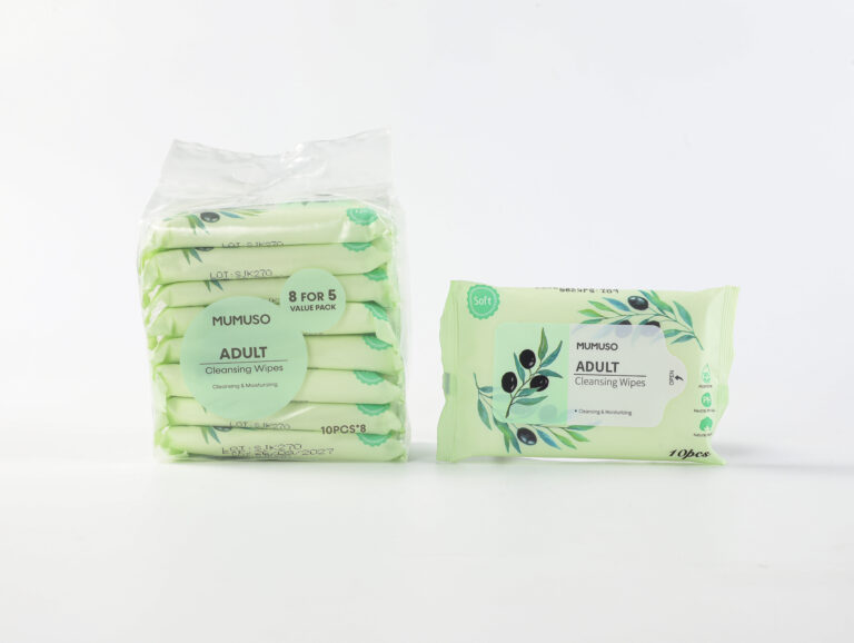 MUMUSO Adult Cleansing Wipes (10Pcs*8) product image
