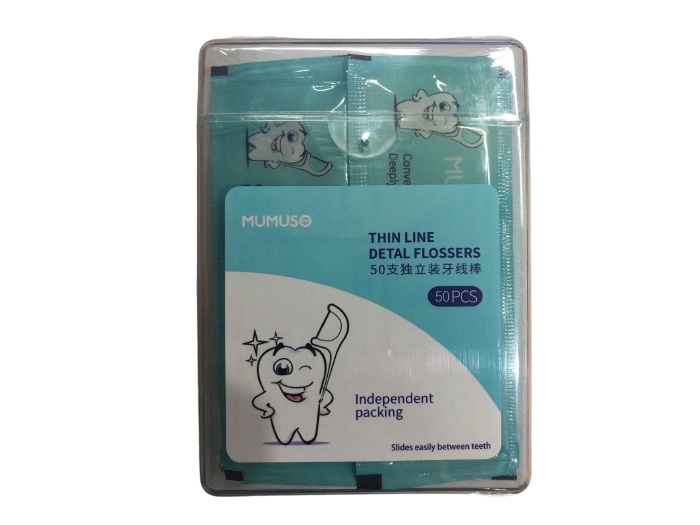 MUMUSO Dental Floss Picks (Individually Wrapped/50Pcs) product image