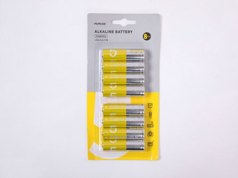 MUMUSO Mercury-Free Aa Alkaline Battery (Yellow/8-Pack) product image