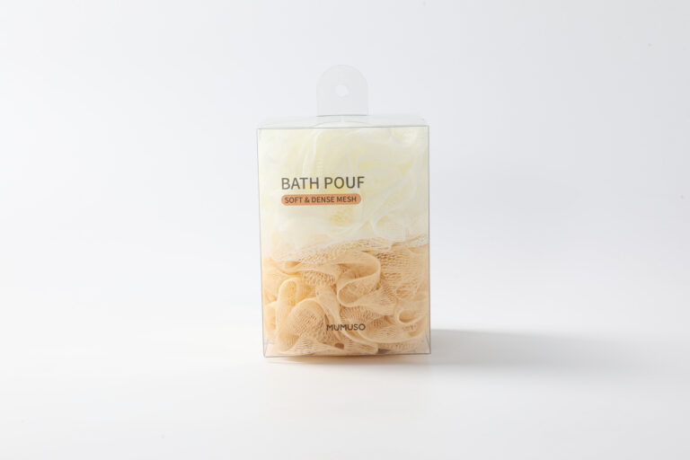 MUMUSO Bath Pouf (Pink & Off-White) product image