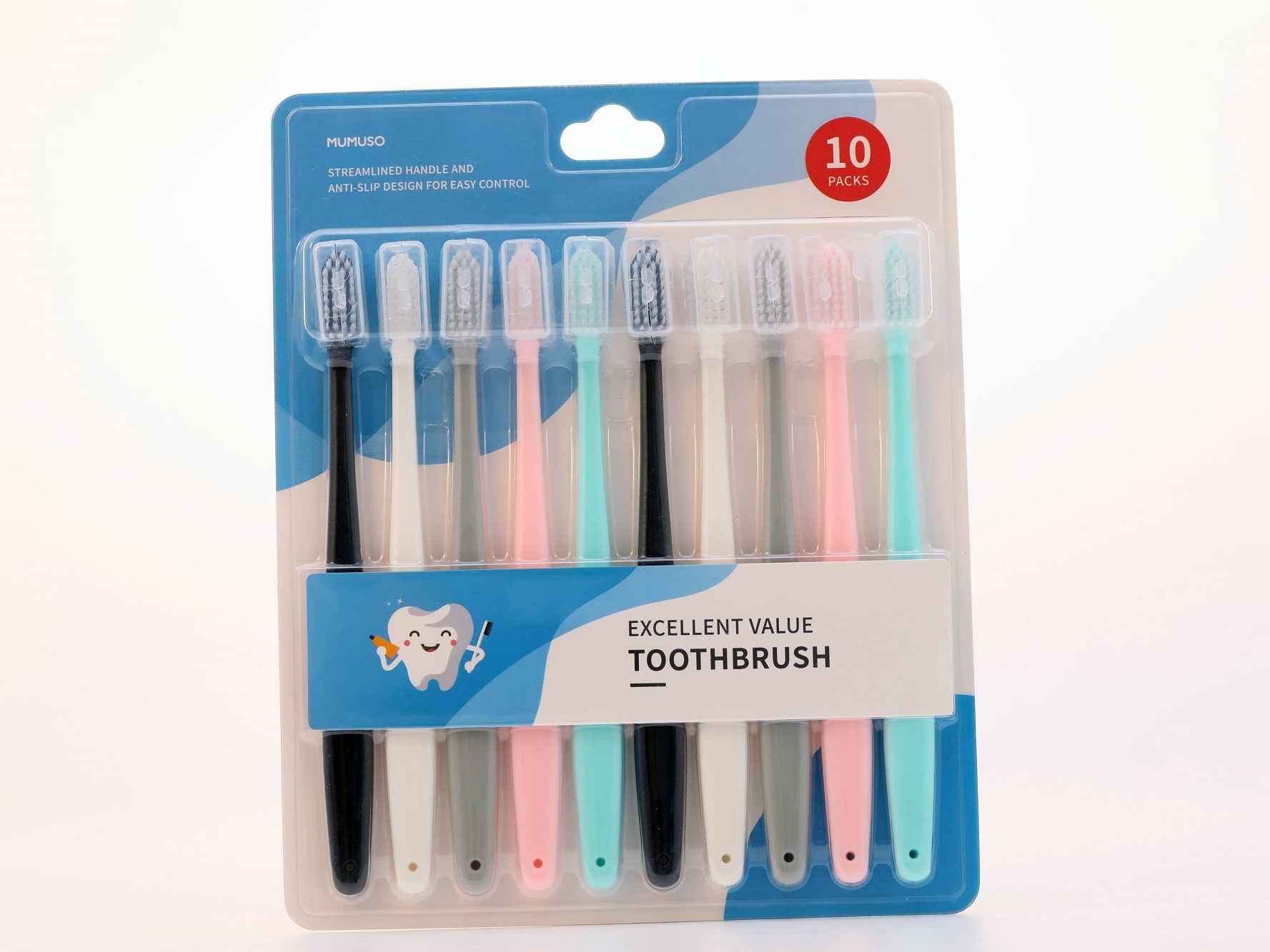 MUMUSO Excellent Value Toothbrush Set (10-Pack) product image