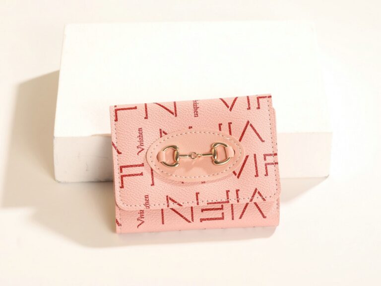 MUMUSO Lettered Flap Wallet (Pink) product image