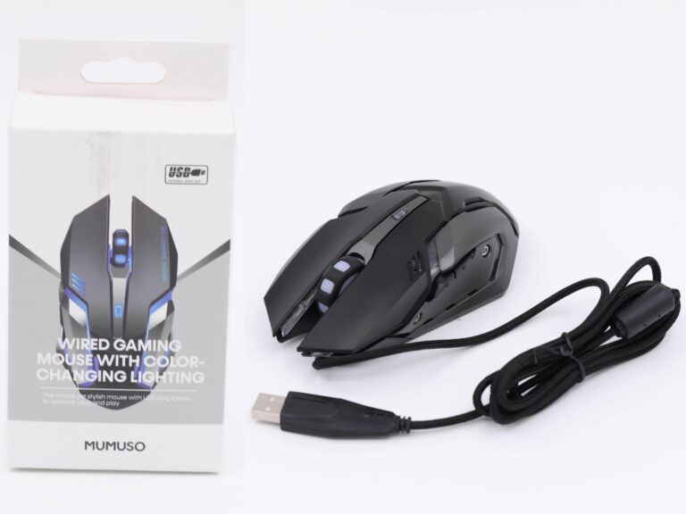 MUMUSO Wired Gaming Mouse With Color-Changing Lighting product image