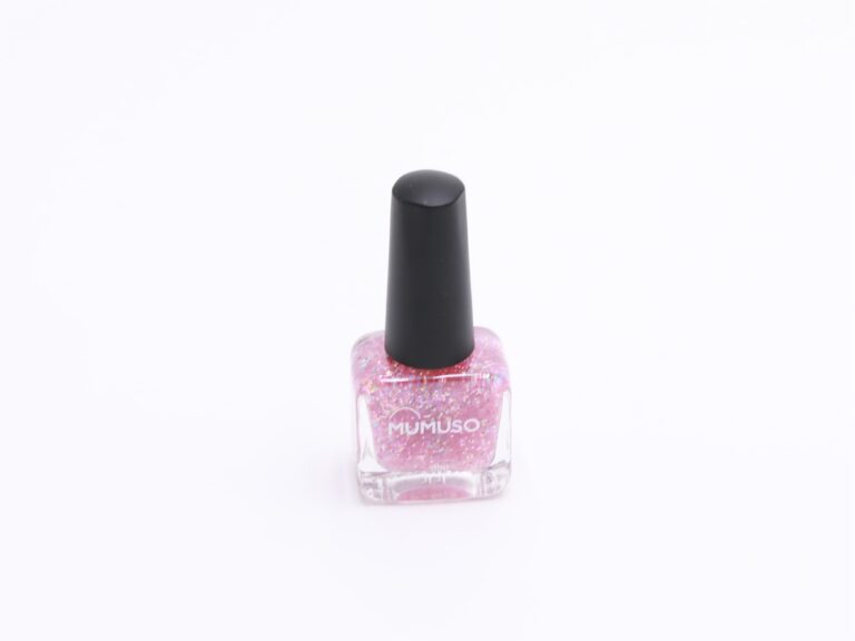 MUMUSO Nail Polish With Sequins (Pink/Square Bottle) product image