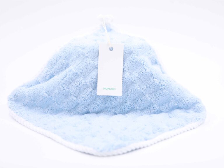 MUMUSO Ultra-Soft Textured Square Towel (Blue) product image