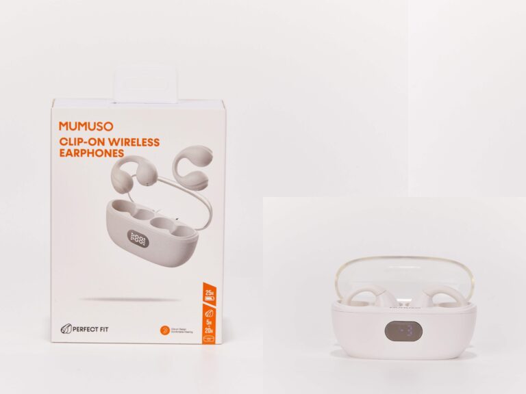 MUMUSO Clip-On Wireless Earphones (White) product image