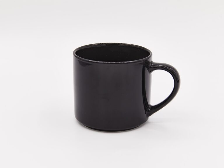 MUMUSO Minimalist Solid-Color Stackable Mug - Black - 490ml product image