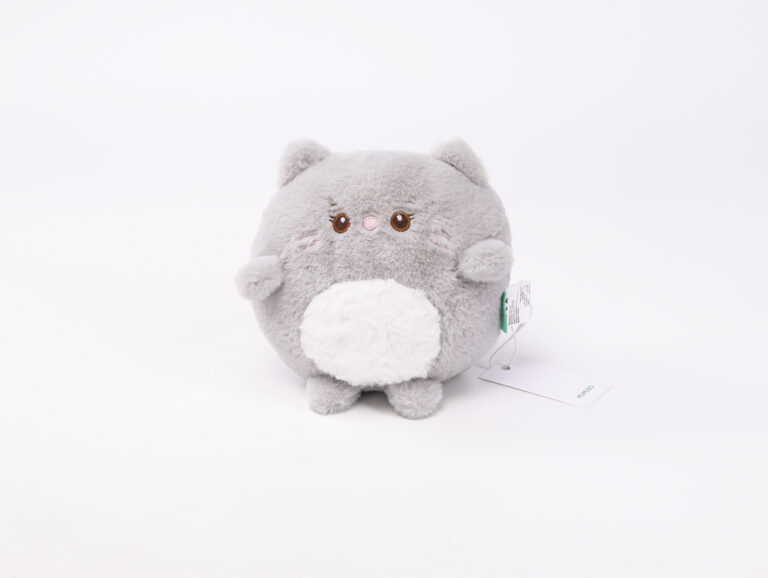 MUMUSO 8-Inch Deer Ball Plush Stuffed Animal - Gray Cat product image