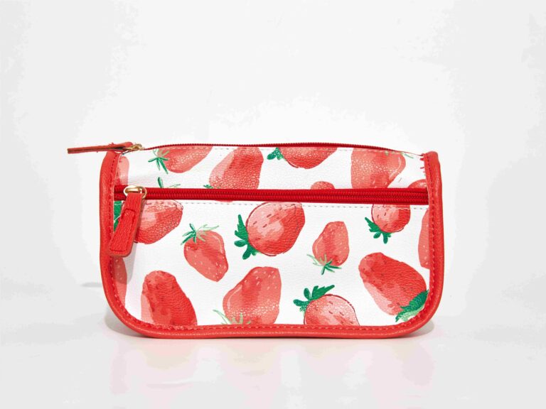 MUMUSO Strawberry Dual-Pocket Cosmetic Bag product image