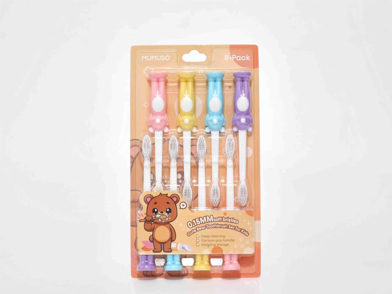 MUMUSO Cute Bear Toothbrush Set For Kids (8-Pack) product image