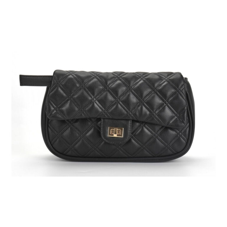 MUMUSO Rhombus Shoulder Bag-Black