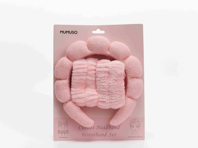 MUMUSO Clouds Headband & Wristband Set-Pink product image