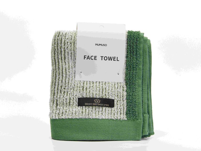 MUMUSO Soft Pure Cotton Face Towel-Green product image