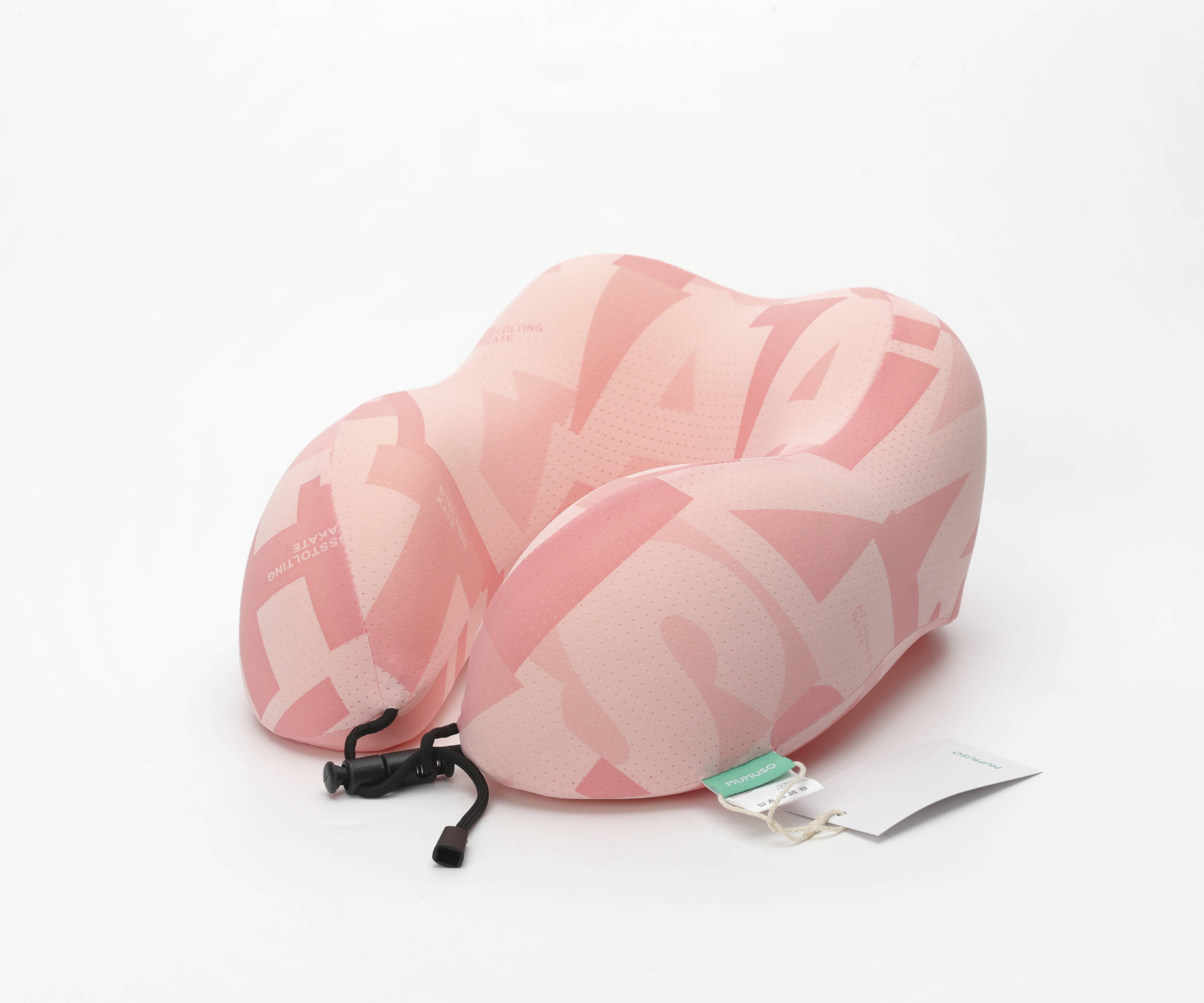 MUMUSO Cooling Memory Foam U-Shaped Neck Pillow (Hump Design/Pink) product image