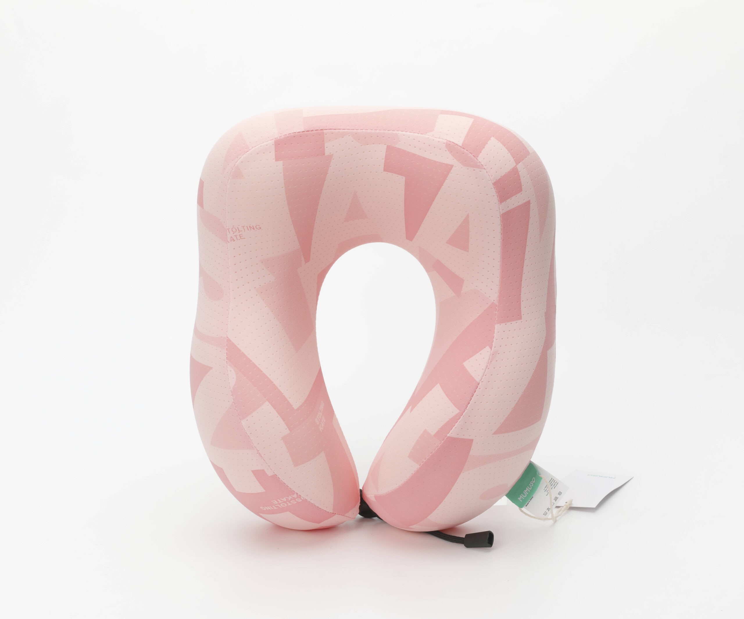 MUMUSO Cooling Memory Foam U-Shaped Neck Pillow (Hump Design/Pink) alternate product view
