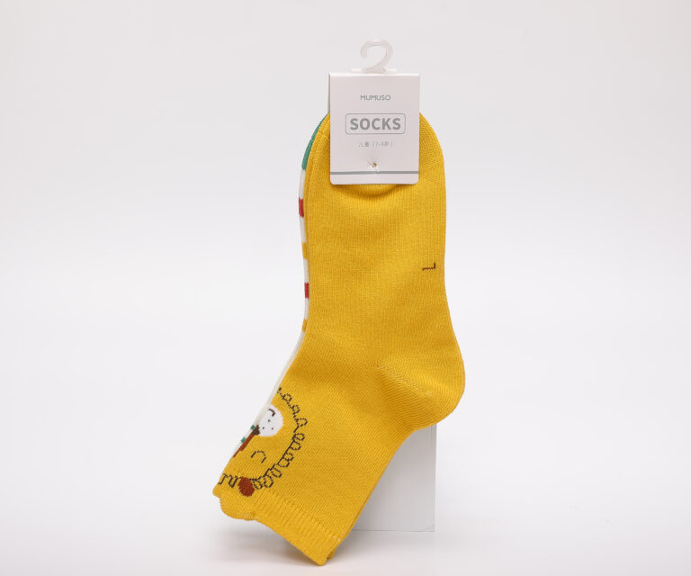 MUMUSO 2-Pack Yellow Lion 3D Ears Mid-Calf Socks For Kids - Yellow product image