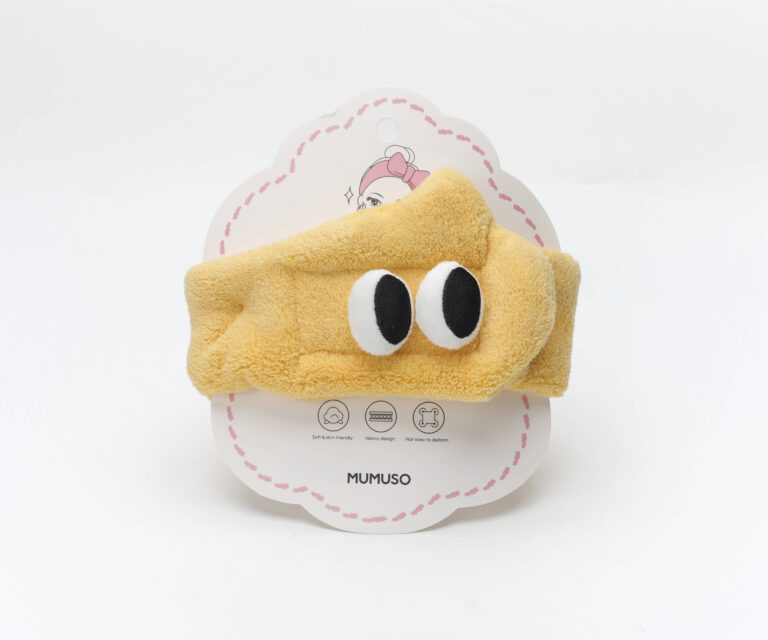 MUMUSO Adjustable Headband With Velcro & Big Eyes (Yellow) product image